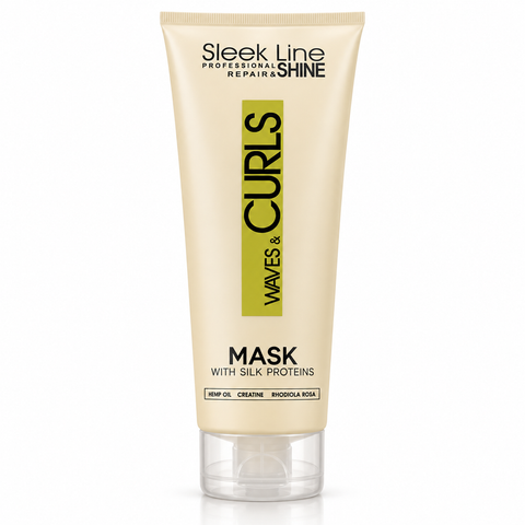 Stapiz Sleek Line Waves & Curls Mască de Păr cu Proteine din Mătase 250 ml, bucle definite fără frizz