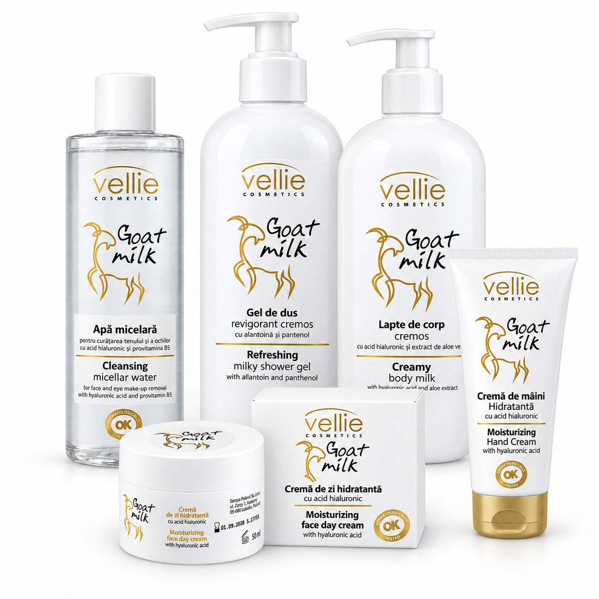 Gama Vellie Goat Milk cu lapte de capră