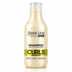 Set Stapiz Sleek Line Waves & Curls – Șampon 300 ml + Mască 250 ml cu proteine din mătase, pentru păr creț și ondulat