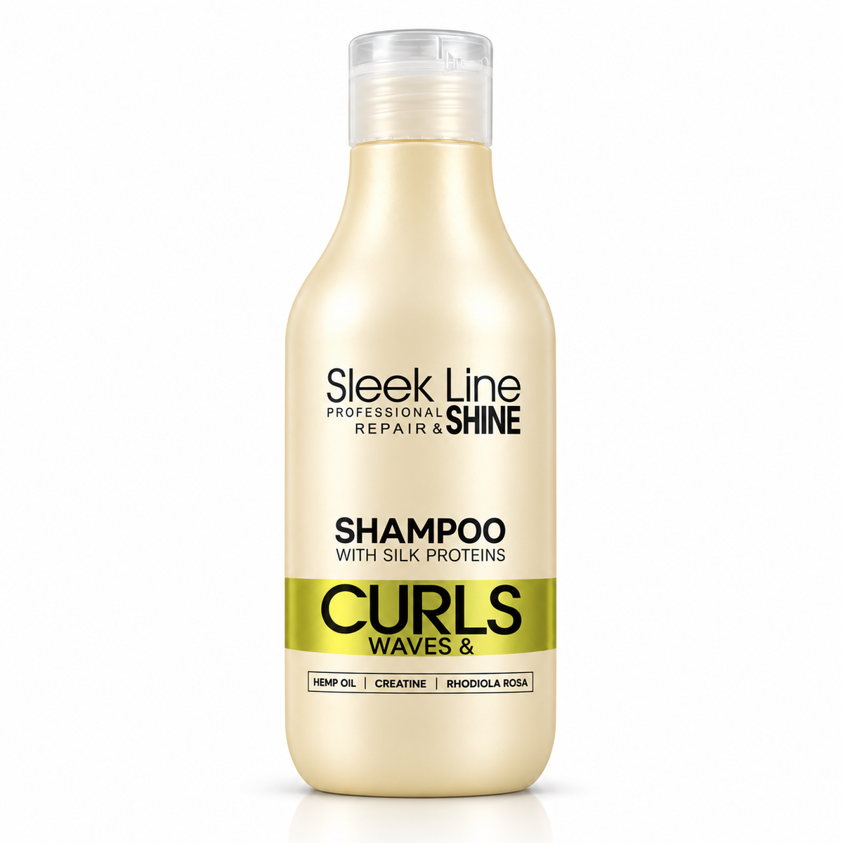 Stapiz Sleek Line Waves & Curls Șampon cu Proteine din Mătase 300 ml, pentru păr creț și ondulat