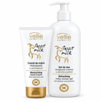 Set Cadou Vellie Goat Milk – Cremă de Mâini + Gel de Duș, Lapte de Capră, Ideal Cadou