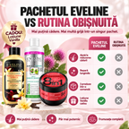 Set Eveline Păr + Corp – Șampon Burdock Therapy 400 ml + Mască Keratin 500 ml + Loțiune Black & White Vanilla 350 ml