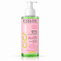 Eveline Cica Skin Gel-Ulei de Curățare Calmant 145 ml, demachiant pentru piele sensibilă