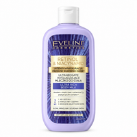 Eveline Retinol & Niacinamide Lapte de Corp Ultra-Bogat 3în1 350 ml, piele foarte uscată și sensibilă