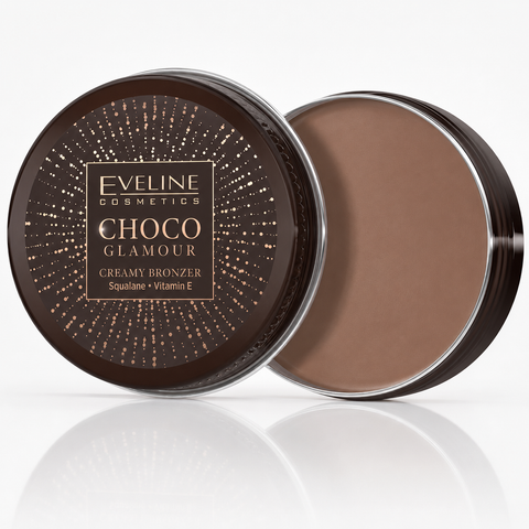 Eveline Choco Glamour Bronzer Cremos N02, cu squalane și vitamina E, 20 g