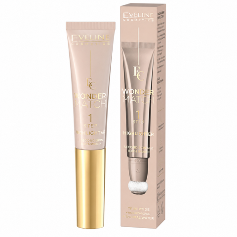 Eveline Wonder Match 1 Step Highlighter Cremos Satin Finish, 14 ml