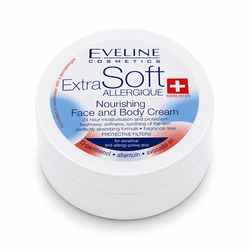 Eveline Extra Soft Allergique Cremă Calmantă 200 ml, piele sensibilă