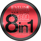 Eveline Hair Clinic Keratin Color & Repair Mască de Păr 8în1 500 ml — imagine 2