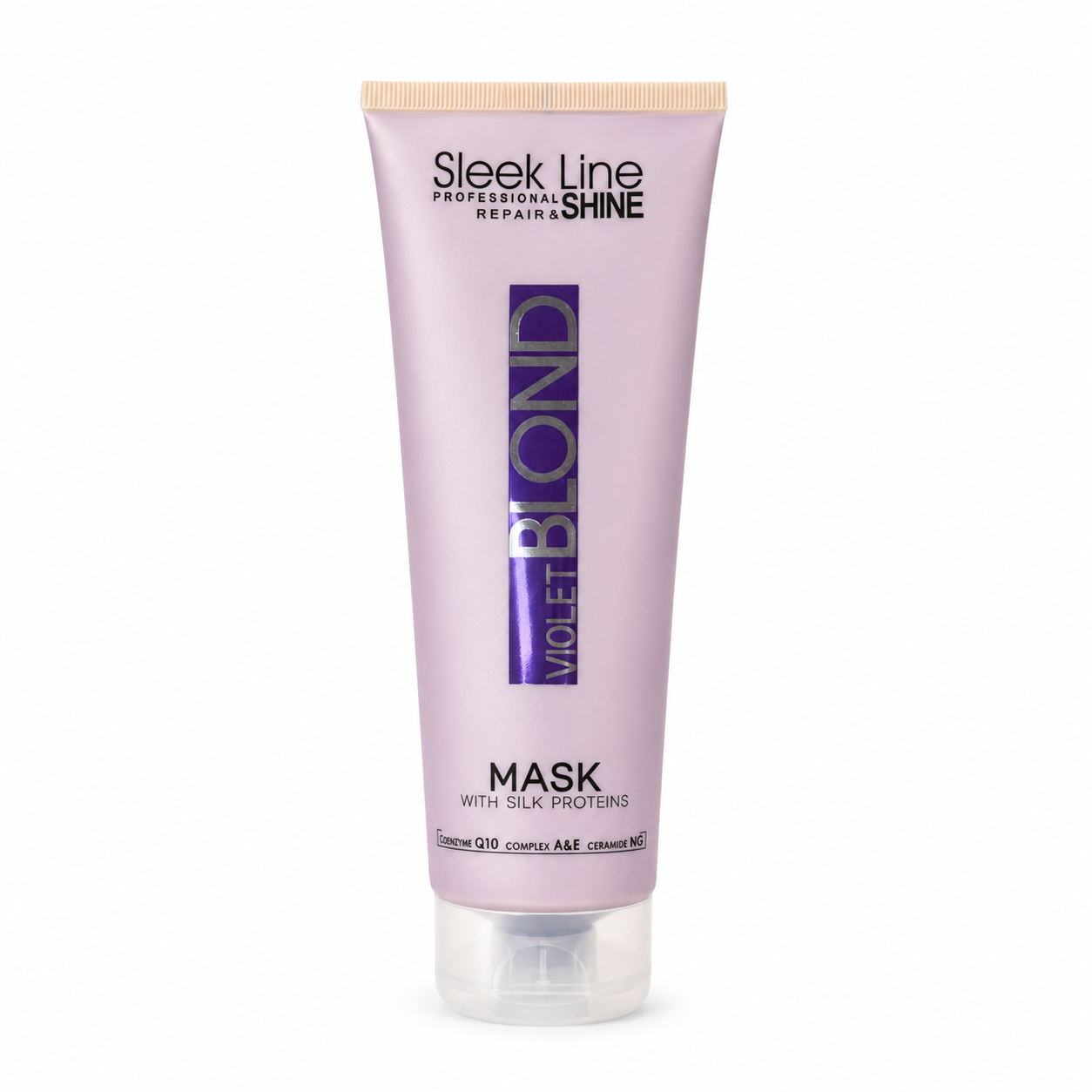 Eveline Sleek Line Violet Blond Mască de Păr cu Pigment Violet 250 ml, pentru păr blond și decolorat