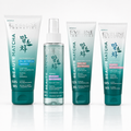 Set Eveline Beauty Matcha 4 pași – Gel de Curățare + Spumă + Peeling Enzimatic + Toner Spray, rutină coreeană ten gras