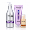 Set Eveline Sleek Line Violet Blond 3 produse – Șampon 1000 ml + Mască 250 ml + Ser Silk, neutralizare tonuri galbene