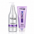 Set Eveline Sleek Line Violet Blond – Șampon 1000 ml + Mască 250 ml cu pigment violet, păr blond și decolorat