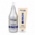 Set Eveline Sleek Line Blond – Șampon 1000 ml + Mască 250 ml cu proteine din mătase