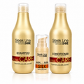 Set Eveline Sleek Line Total Care 3 produse – Șampon + Balsam + Ser Silk cu proteine din mătase, rutină completă păr