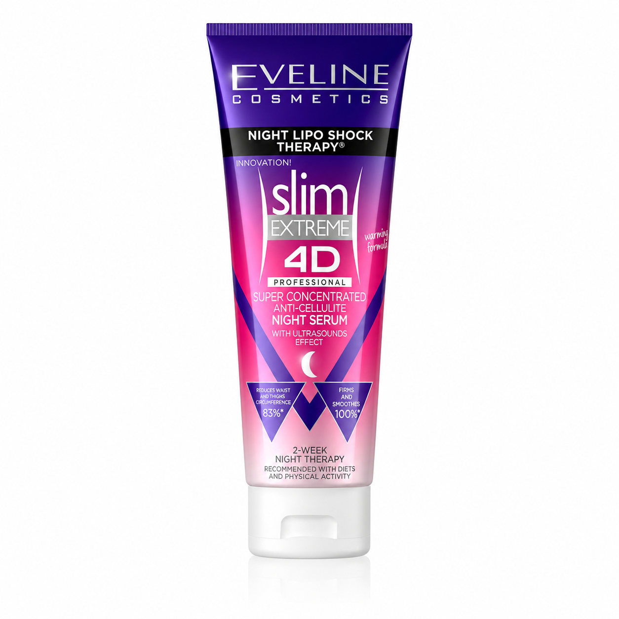 Eveline Slim Extreme 4D Ser de Noapte Anticelulitic 250 ml, remodelare pe timpul nopții