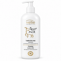 Vellie Goat Milk Lapte de Corp Cremos cu Acid Hialuronic și Aloe Vera, Lapte de Capră, Piele Uscată